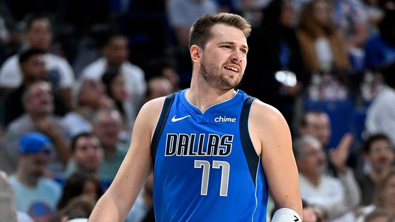 NBA'de Luca Doncic'ten "triple double" geldi