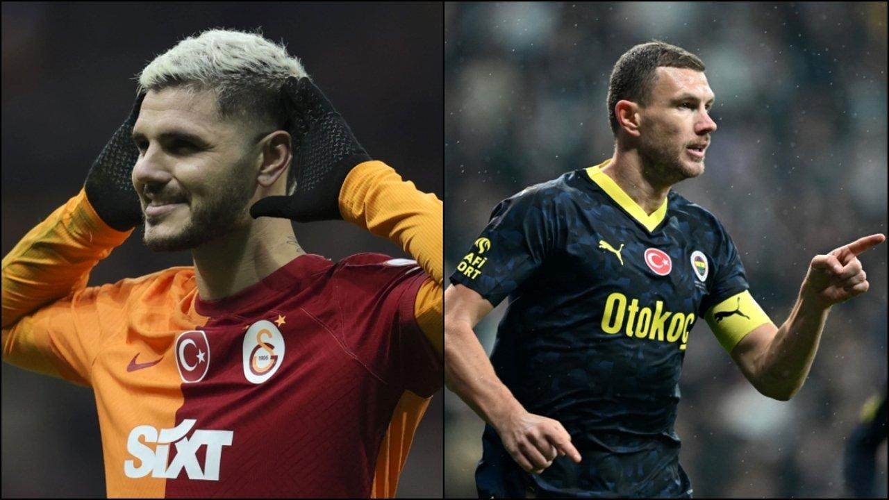 Süper Lig'in ilk yarısına Dzeko ve Icardi damga vurdu