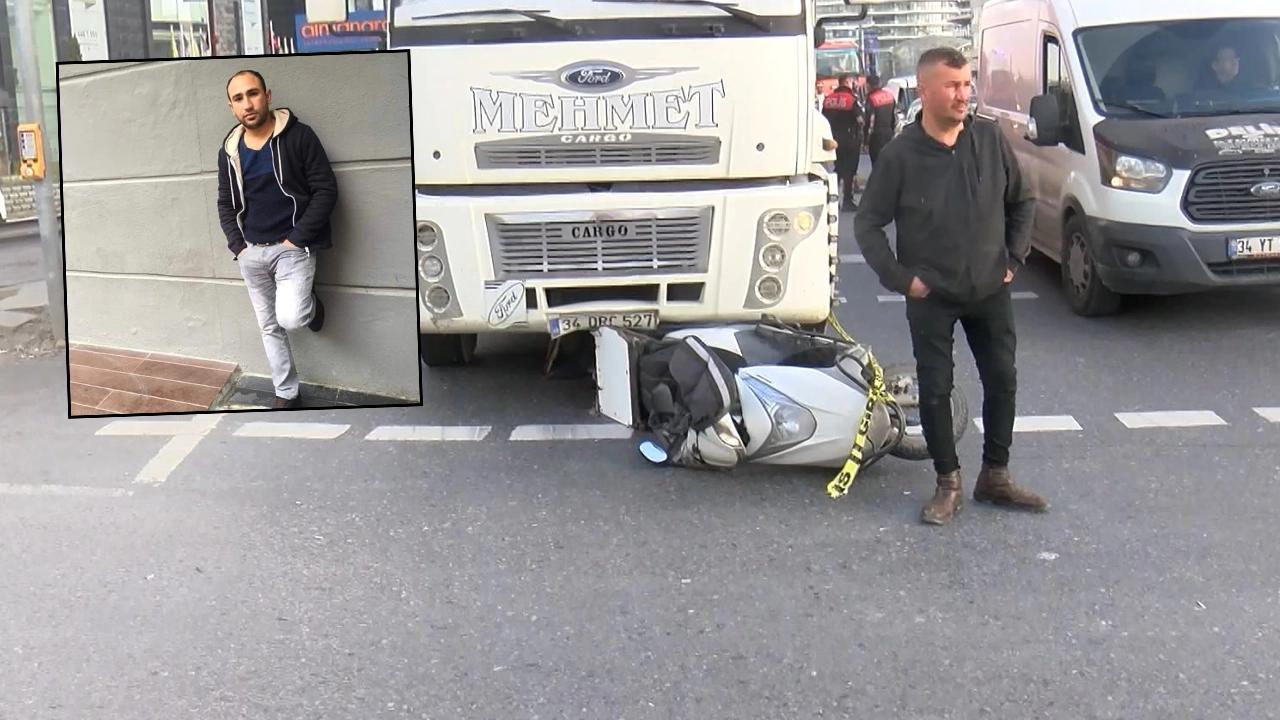 Yine motokurye kazası: Kamyonun çarptığı motokurye öldü