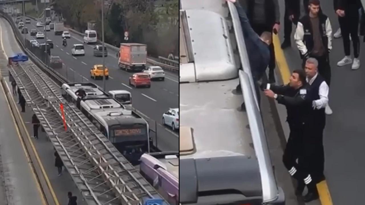 Sosyal medya fenomeni video çekmek uğruna metrobüsün üzerinde yolculuk etti