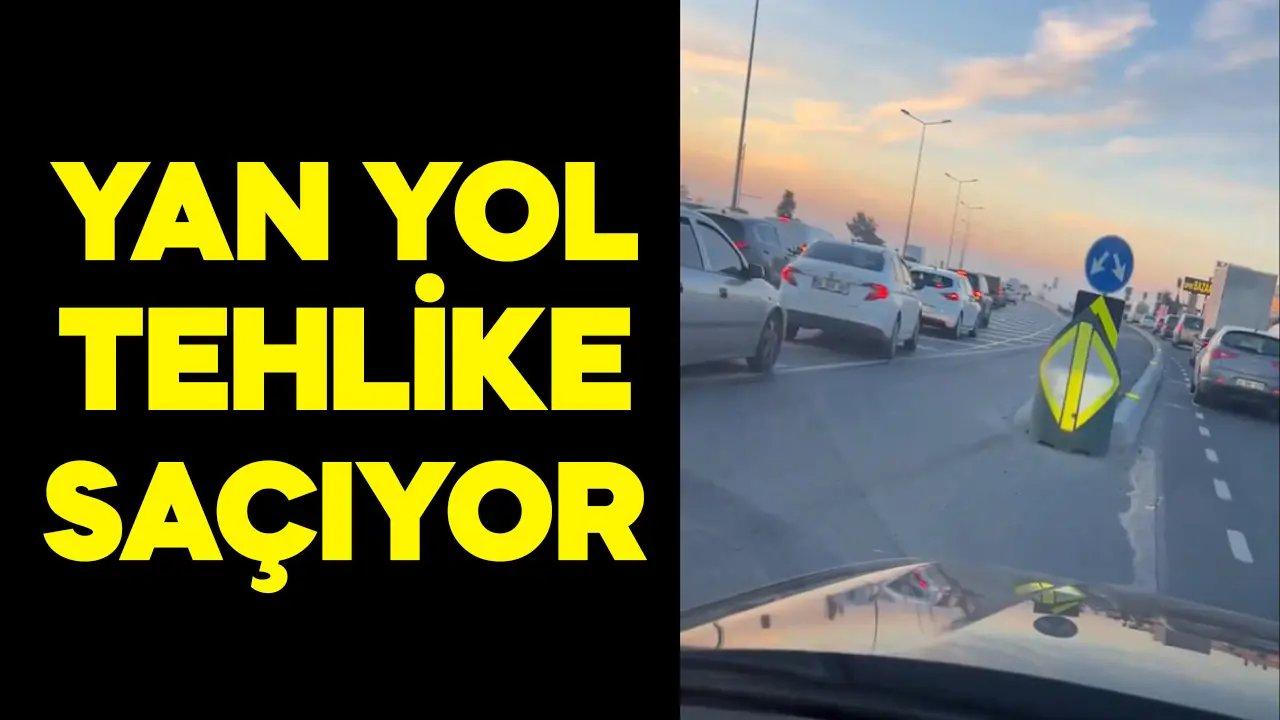 Büyükçekmece’deki yol tehlike saçıyor!