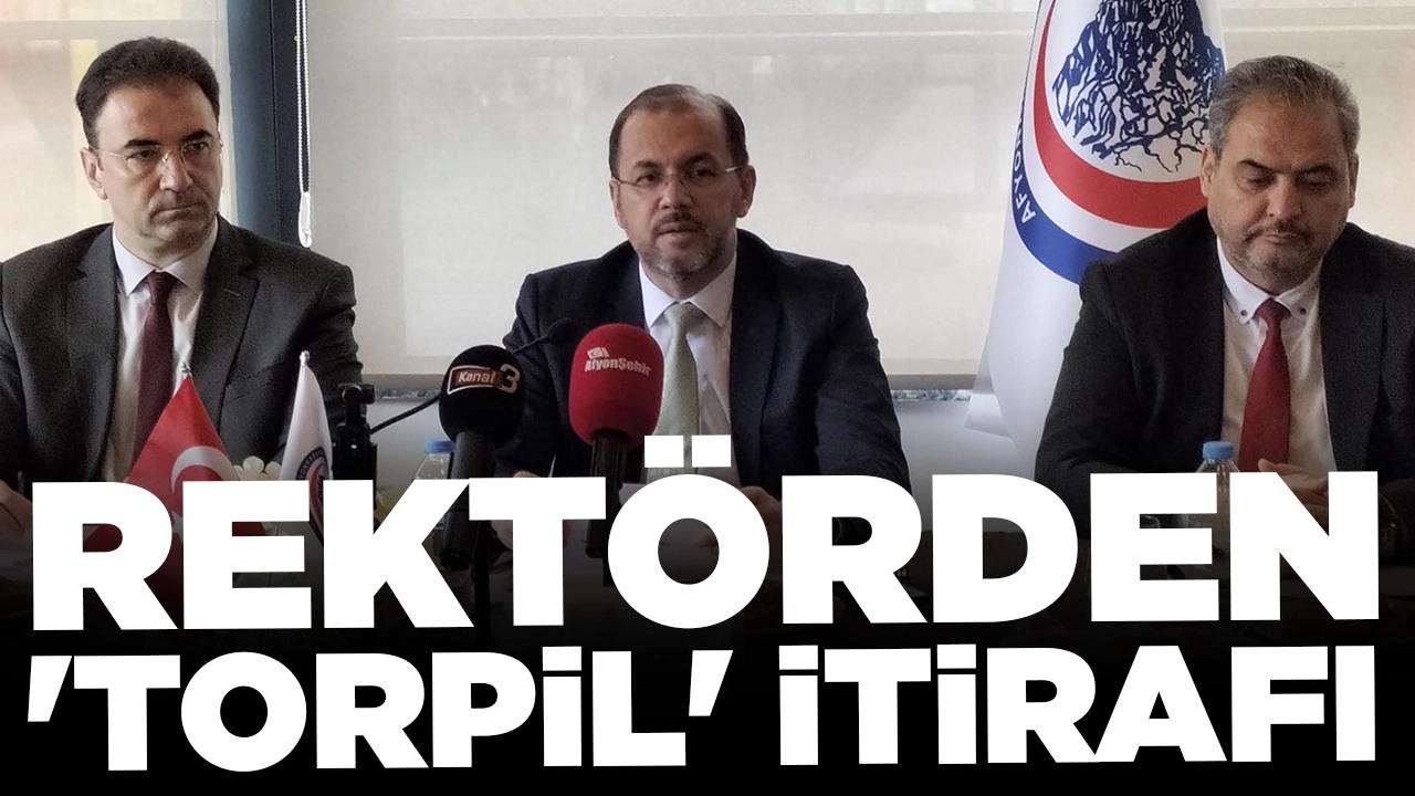 Rektörden 'torpil' itirafı