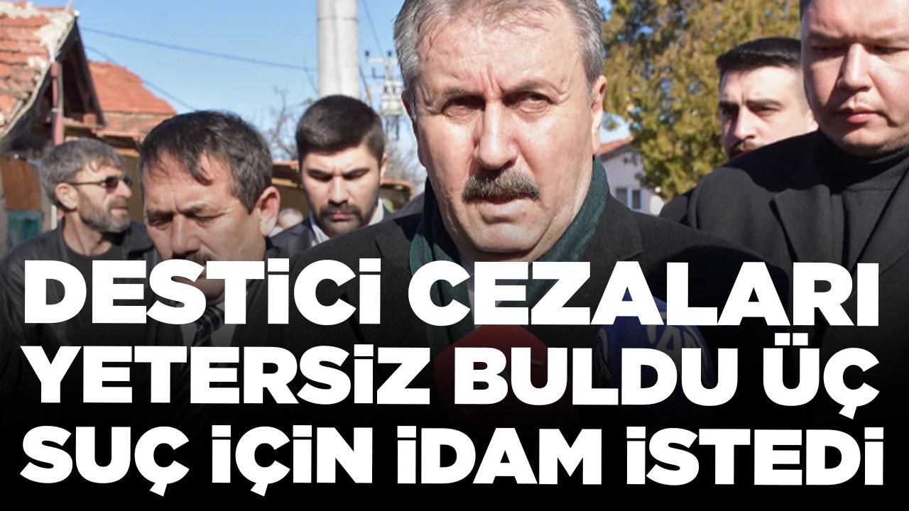 BBP lideri Destici cezaları yetersiz buldu, üç suç için idam istedi