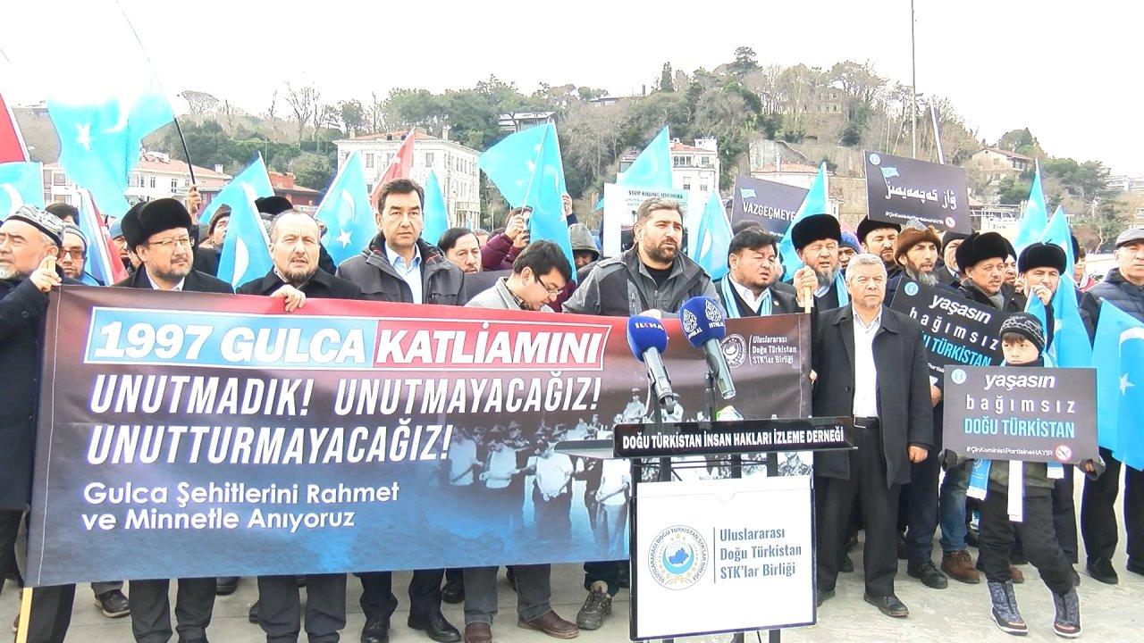 Gulca Katliamı yıl dönümünde Çin protesto edildi