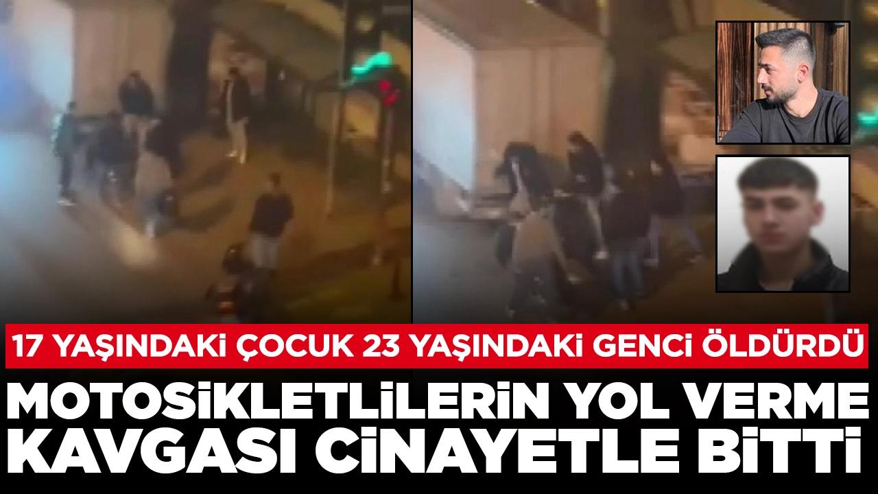 Motosikletlilerin yol verme kavgası cinayetle bitti: 17 yaşındaki çocuk 23 yaşındaki genci öldürdü