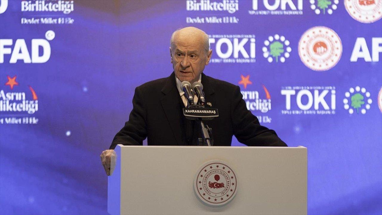 MHP lideri Devlet Bahçeli: Deprem üzerinden yapılan fitne ve dedikodular boşa çıkarıldı