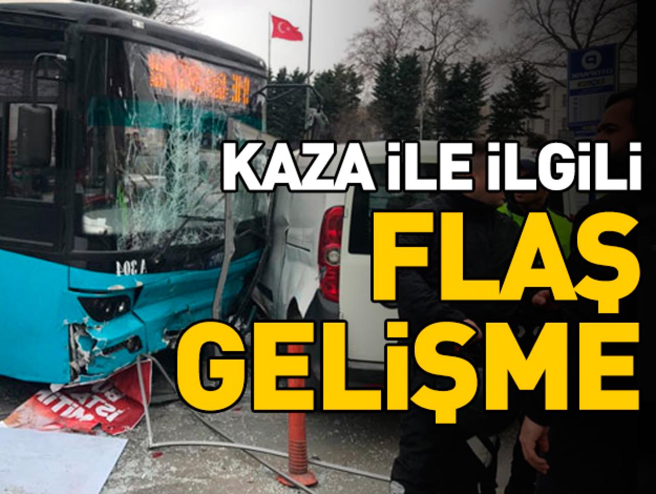 Beyazıt'taki kazada otobüs şoförü mahkemeye sevk edildi