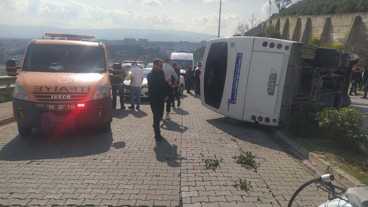 Feci kaza! Halk otobüsü devrildi: Çok sayıda yaralı var