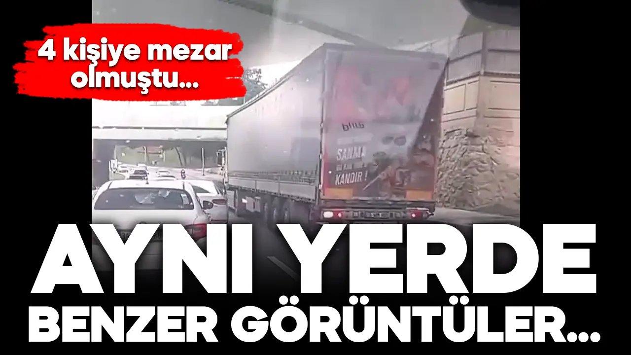 4 kişiye mezar olan yolda kazadan 3 gün sonra benzer görüntüler…