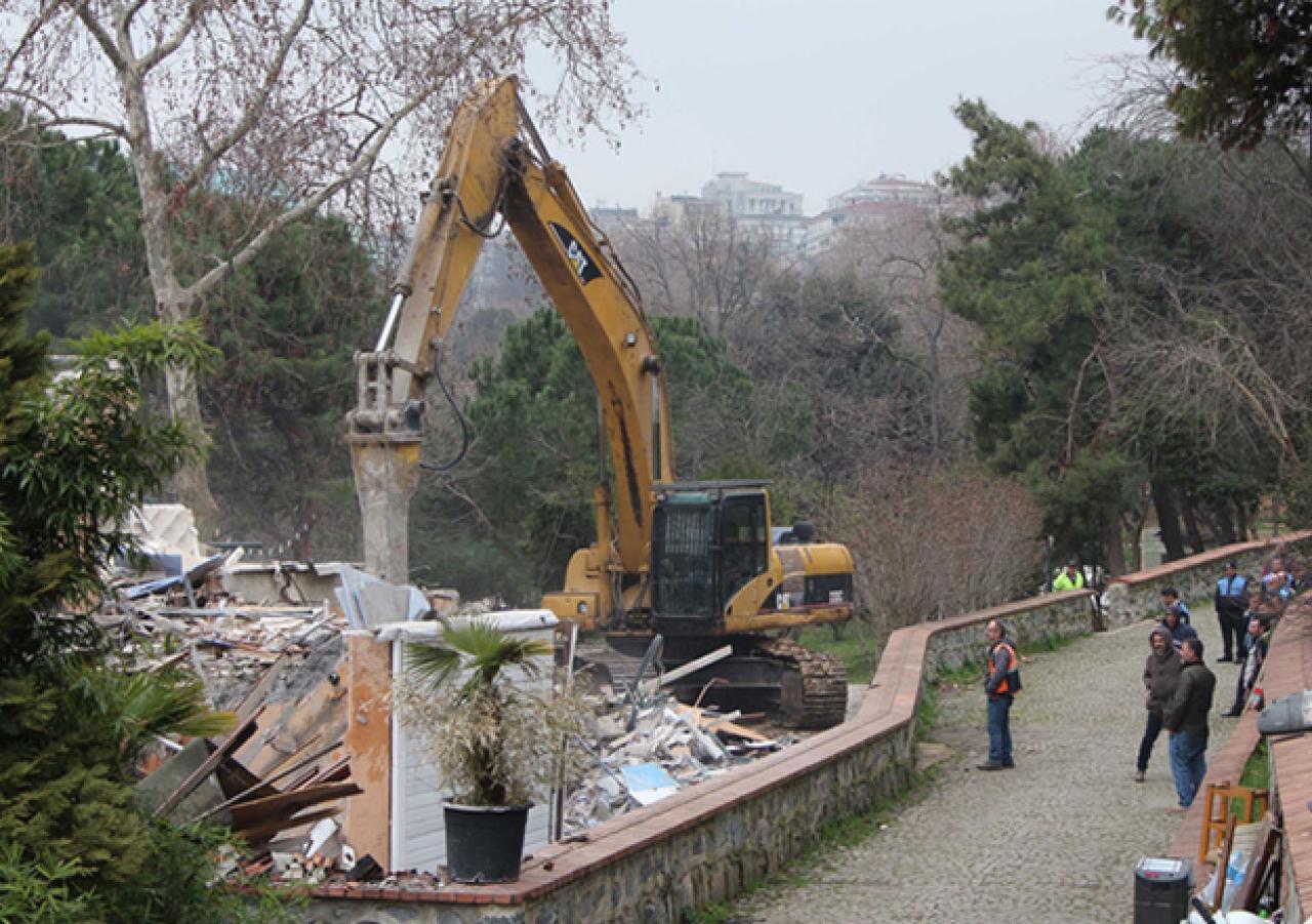 Maçka Parkı'nda yıkım devam ediyor