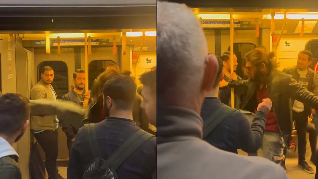 Metroda vatman kabinine tekmeli saldırı