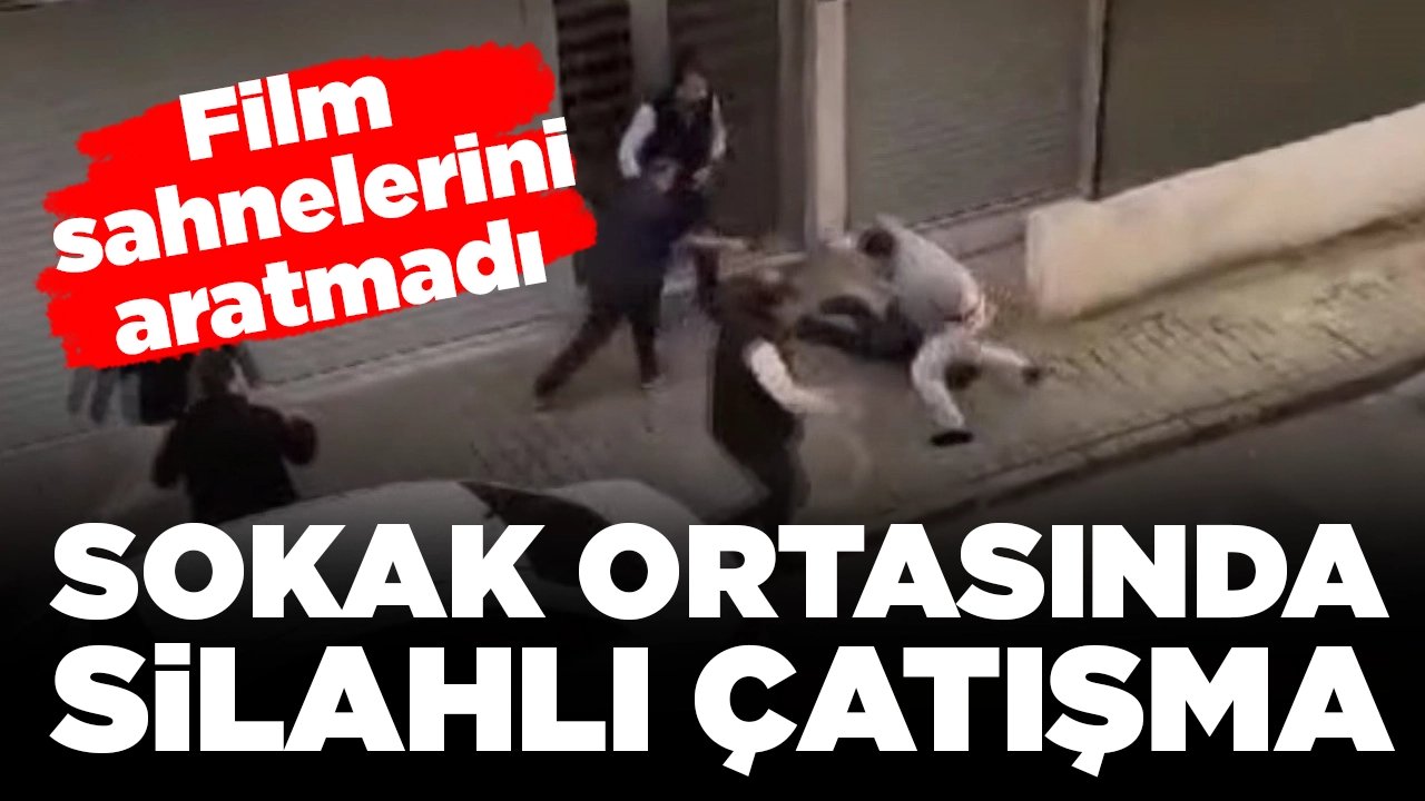 İki grup arasındaki silahlı çatışma filmleri aratmadı: O anlar kamerada