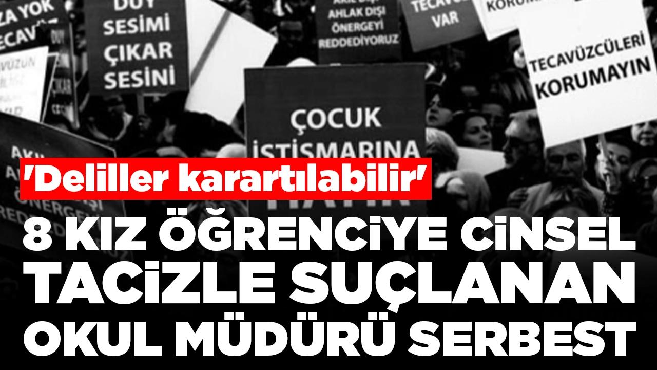 8 kız öğrenciye cinsel tacizle suçlanan okul müdürü serbest: 'Deliller karartılabilir'