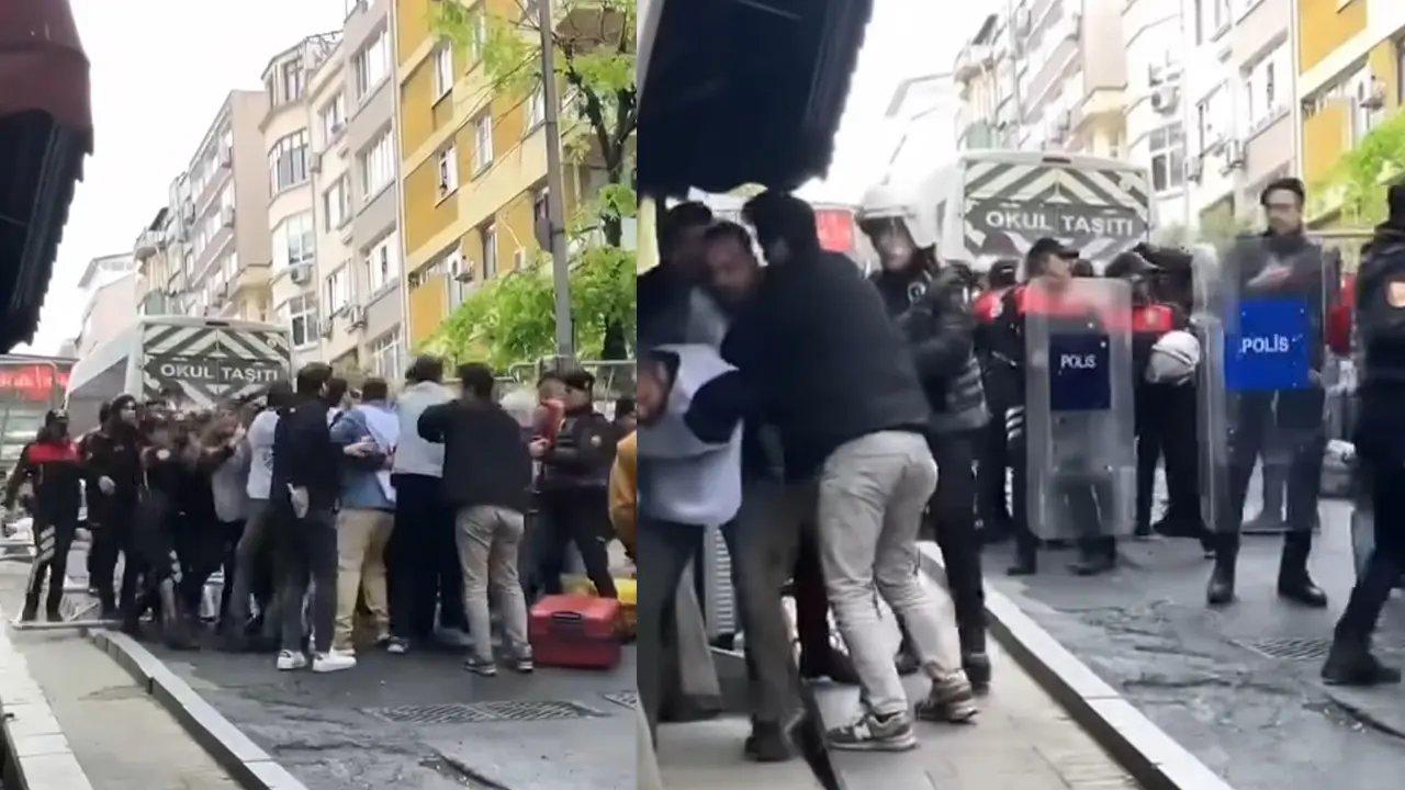 Şişli'den Taksim Meydanı'na çıkmak isteyen göstericiler barikatları geçmeye çalıştı