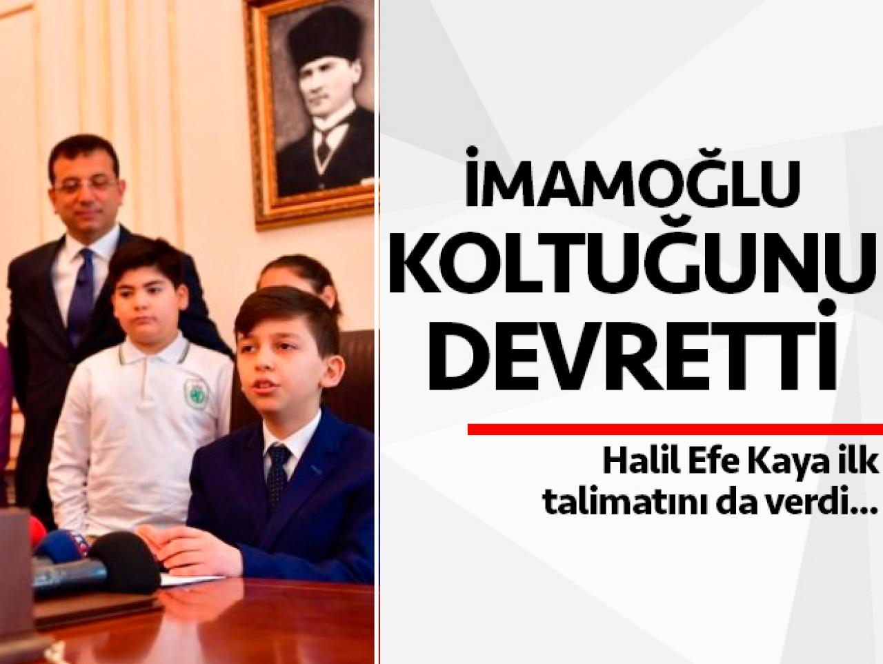 Ekrem İmamoğlu 23 Nisan'da koltuğunu devretti