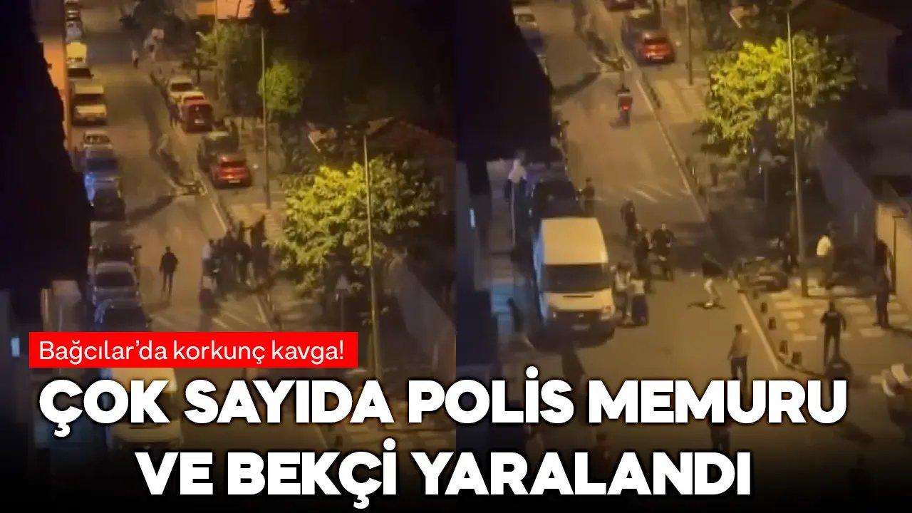 Bağcılar'da husumetliler arasındaki gerginliği polis zor ayırdı: Çok sayıda memur yaralandı