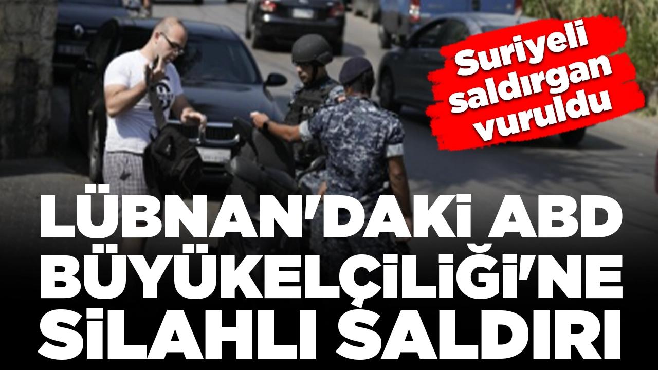 Lübnan'daki ABD Büyükelçiliği'ne silahlı saldırı: Suriyeli saldırgan vuruldu