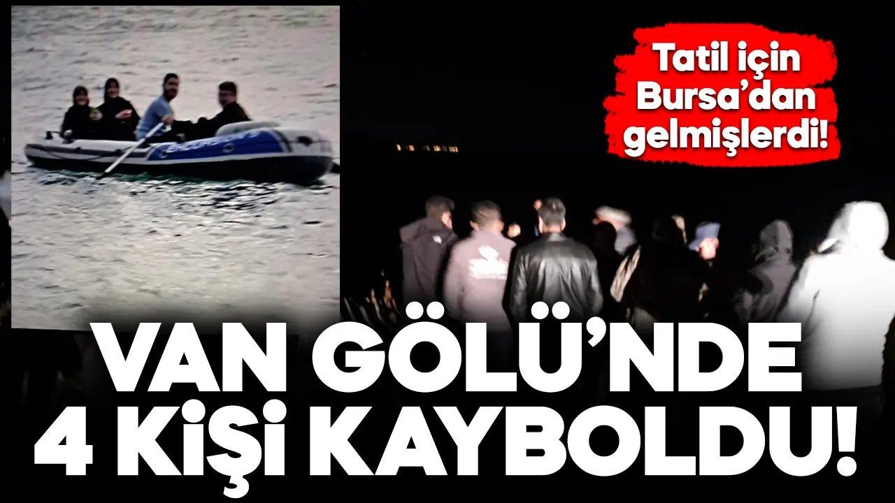 Lastik botla Van Gölü'ne açılan 4 kişiden haber yok!