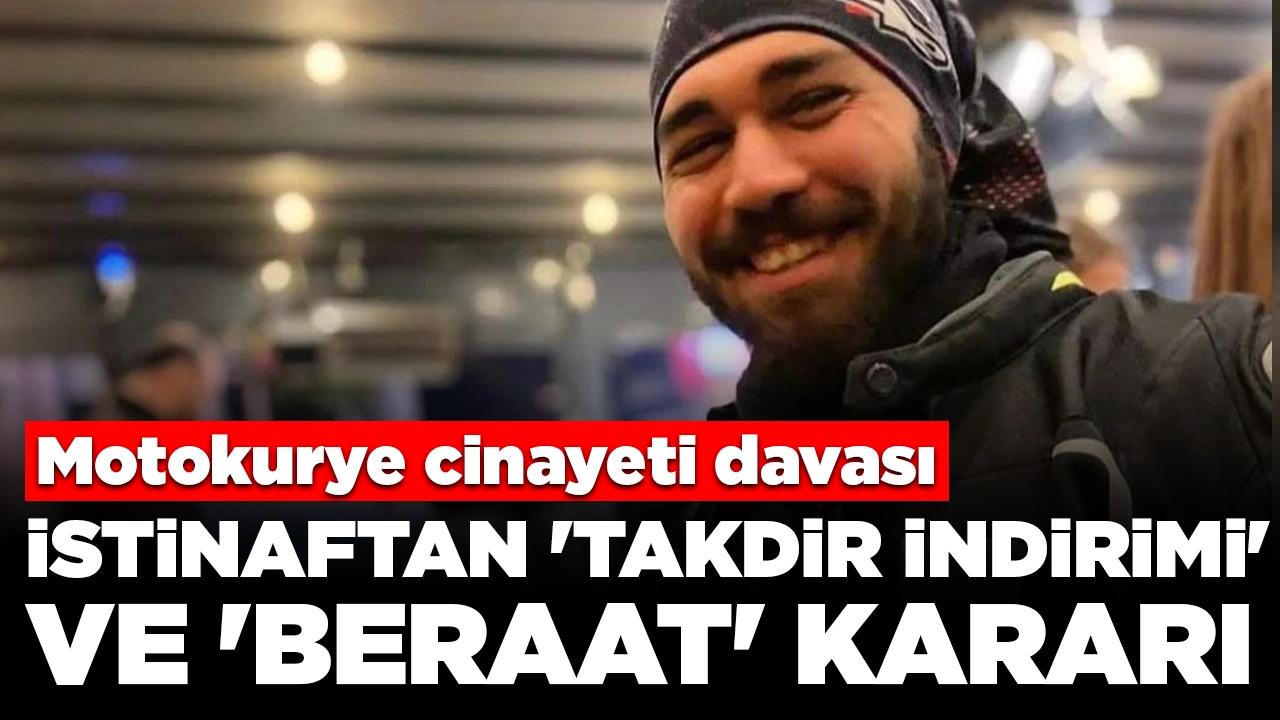 Motokurye cinayeti davası: İstinaftan 'takdir indirimi' ve 'beraat' kararı