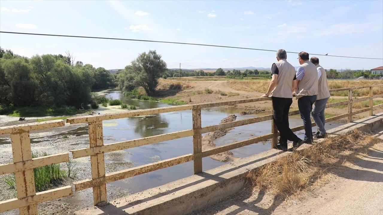 Tunca Nehri'nde kuraklık alarmı: Kontrollü sulamaya geçildi