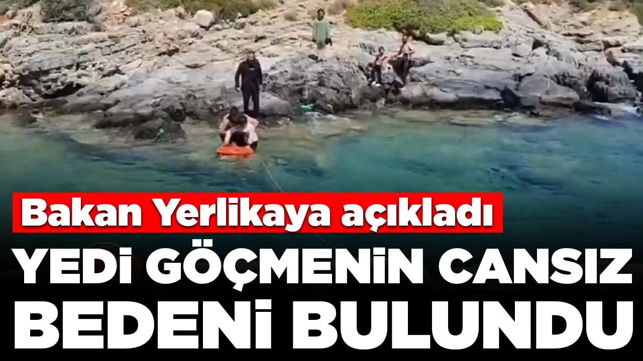 Bakan Yerlikaya açıkladı: Çeşme'de 7 düzensiz göçmenin cansız bedenine ulaşıldı