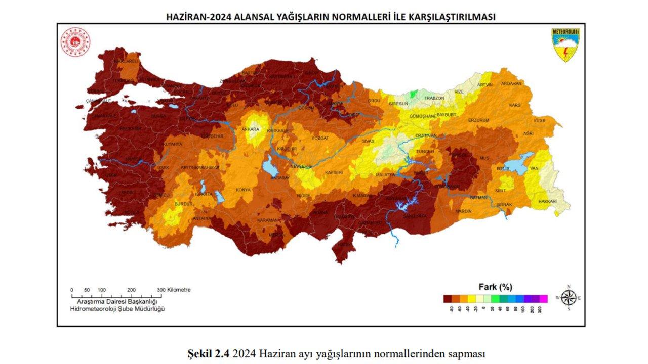 Haziran ayında son 23 yılın kuraklık rekoru kırıldı!