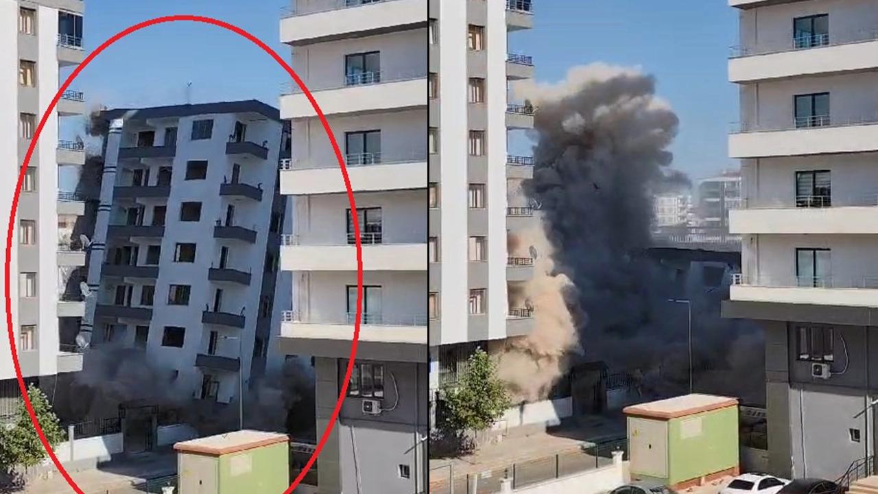 Diyarbakır’da 7 katlı bina yıkım sırasında çöktü: Çevreyi toz bulutu kapladı