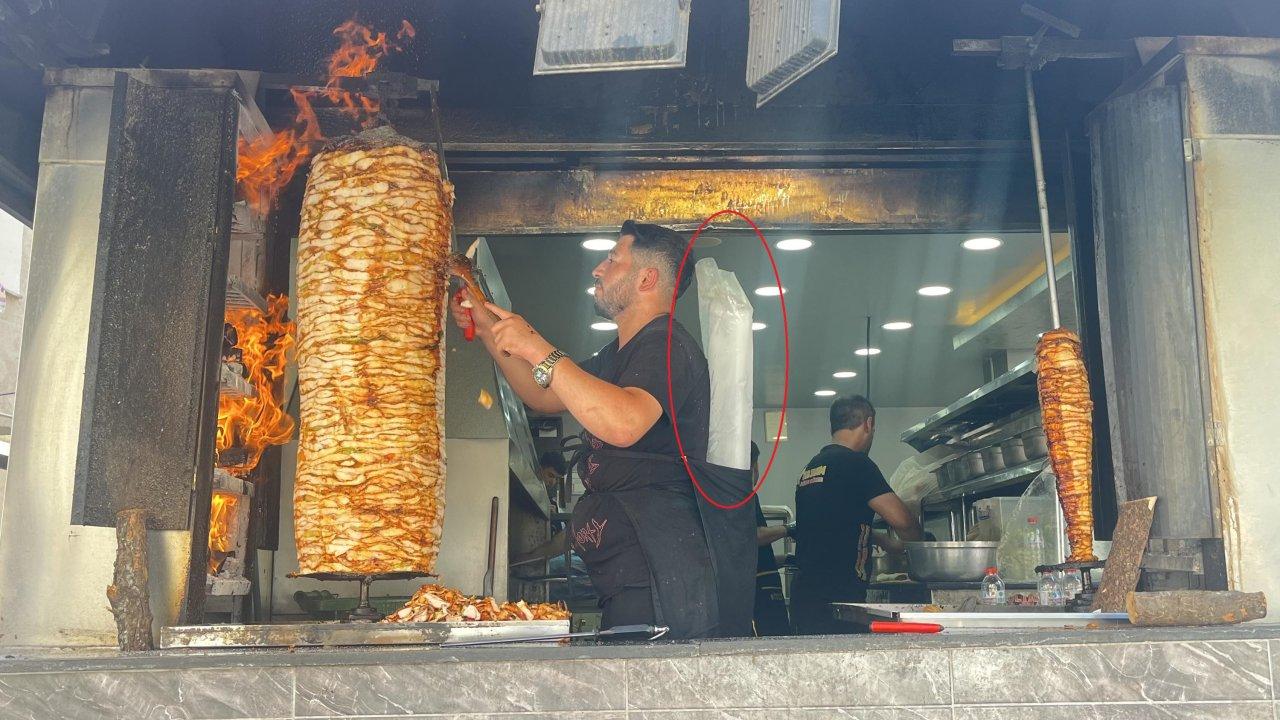 Diyarbakırlı dönercilerin 40 derece sıcaklıkla ilginç mücadelesi..