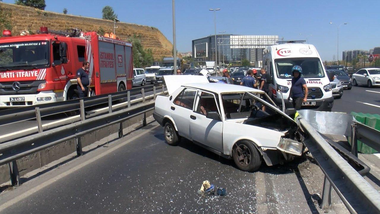 D-100 Karayolu'nda feci kaza: Trafik durma nokrasına geldi, yaralılar var