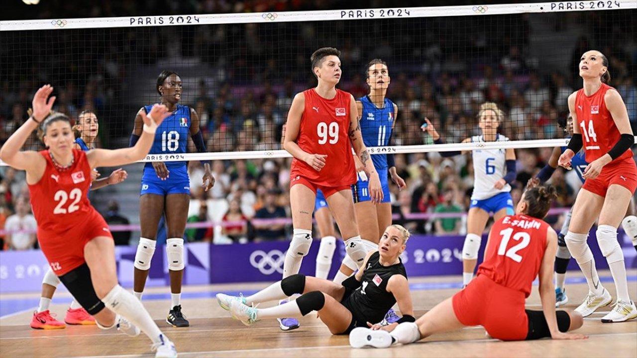 A Milli Kadın Voleybol Takımı, Paris Olimpiyatları'nda İtalya'ya yenildi