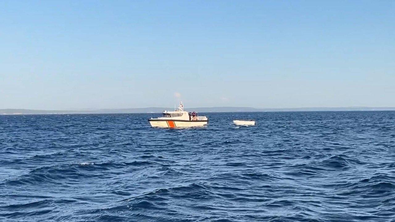 Çanakkale'de Saros Körfezi açıklarında yardım çığlığı: Arıza yapan tekne sürüklendi