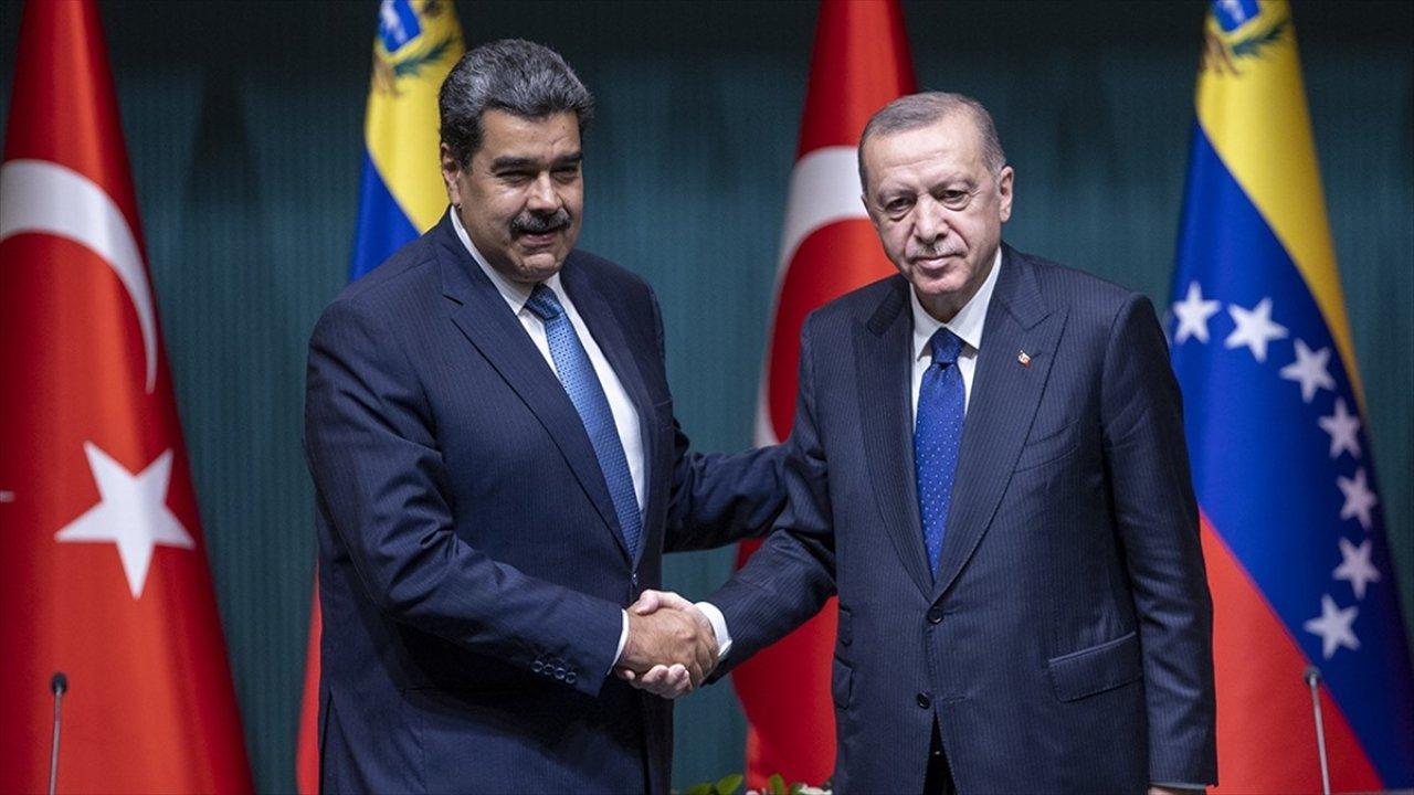 Cumhurbaşkanı Erdoğan, Venezuela Cumhurbaşkanı Maduro ile görüştü