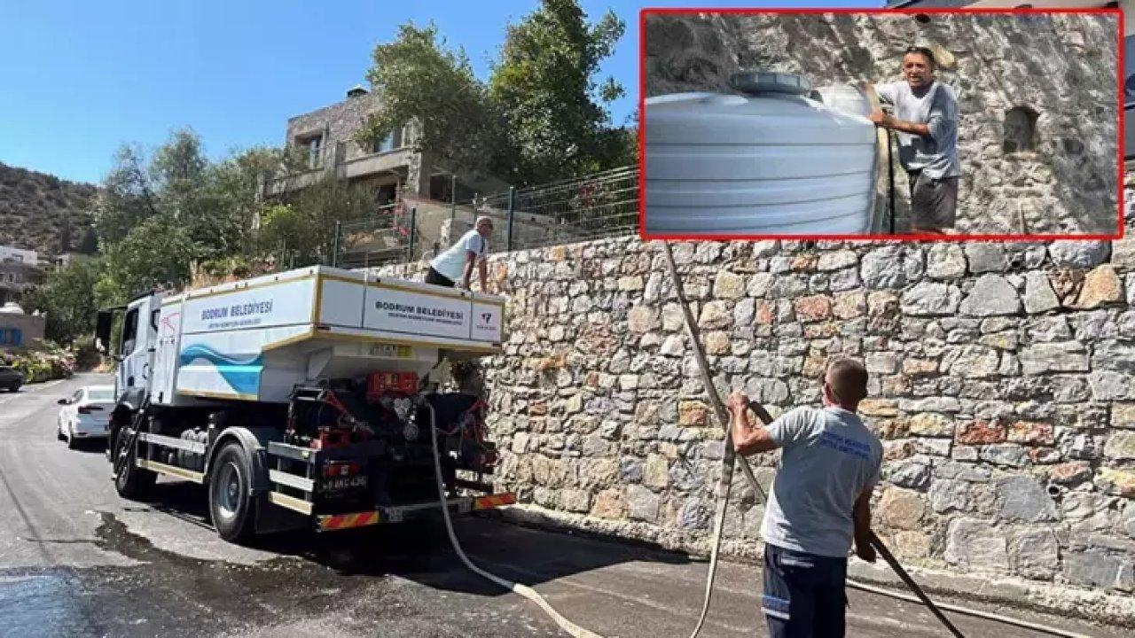 Bodrum'da yaşanan su kesintilerine tankerli çözüm