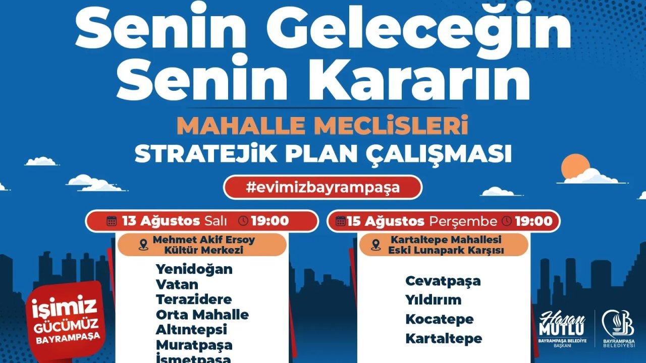 Bayrampaşa'da Mahalle Meclisleri 7 mahallede başlıyor