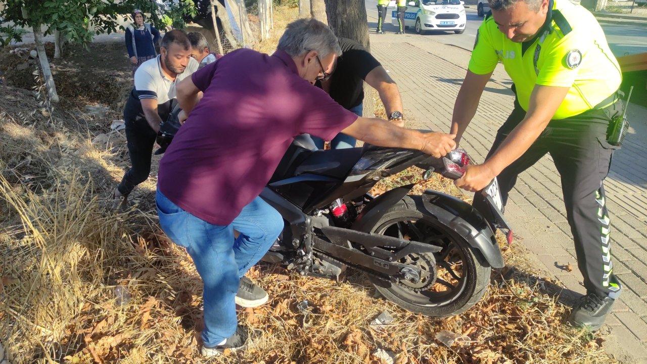 Genç motosiklet sürücüsünün acı ölümü!