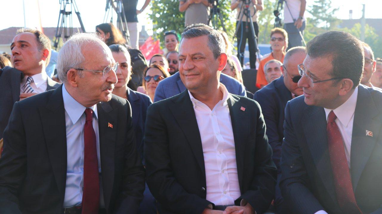 Özel, İmamoğlu ve Kılıçdaroğlu Hacıbektaş'ta yan yana