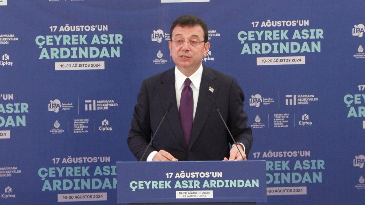 Ekrem İmamoğlu: Marmara hala büyük bir tehdit altında