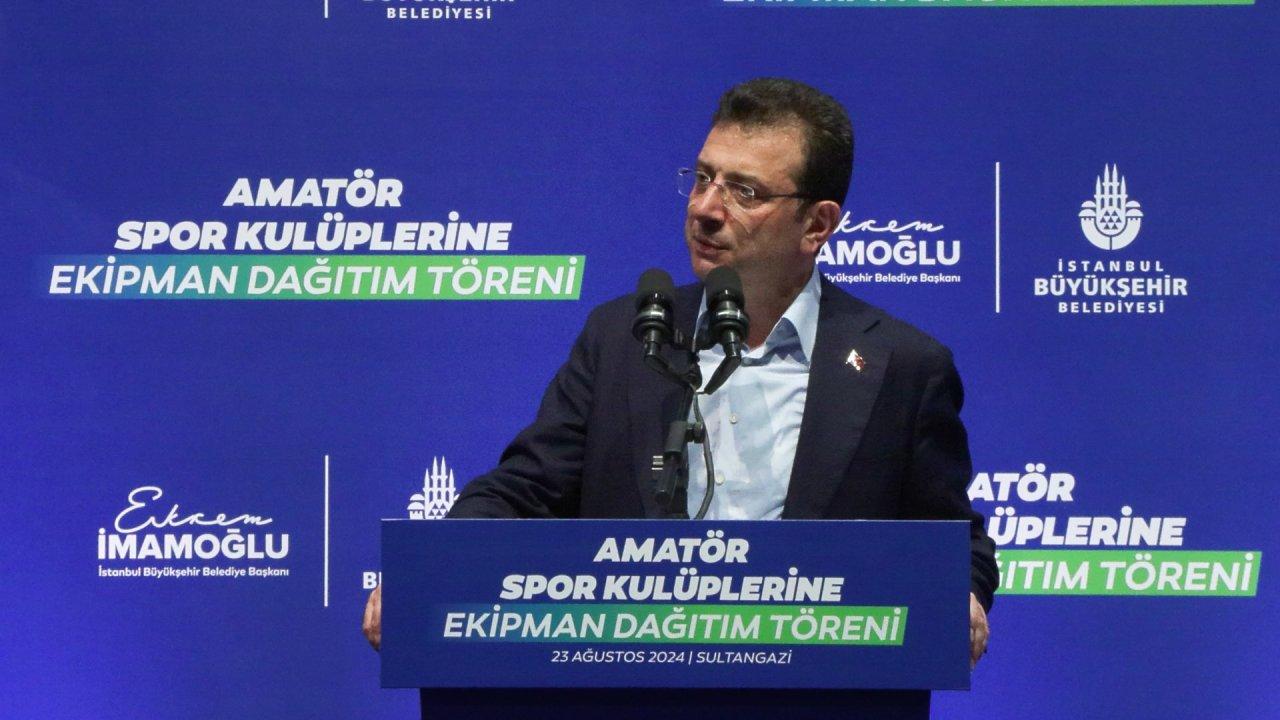 Ekrem İmamoğlu: Amatör spor kulüplerine 61 milyon liralık ekipman dağıtacağız