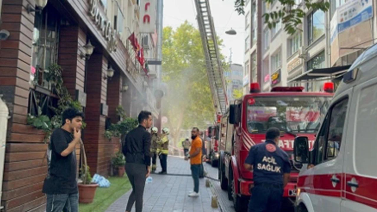 İstanbul otelde yangın paniği: Dumandan etkilenenler var