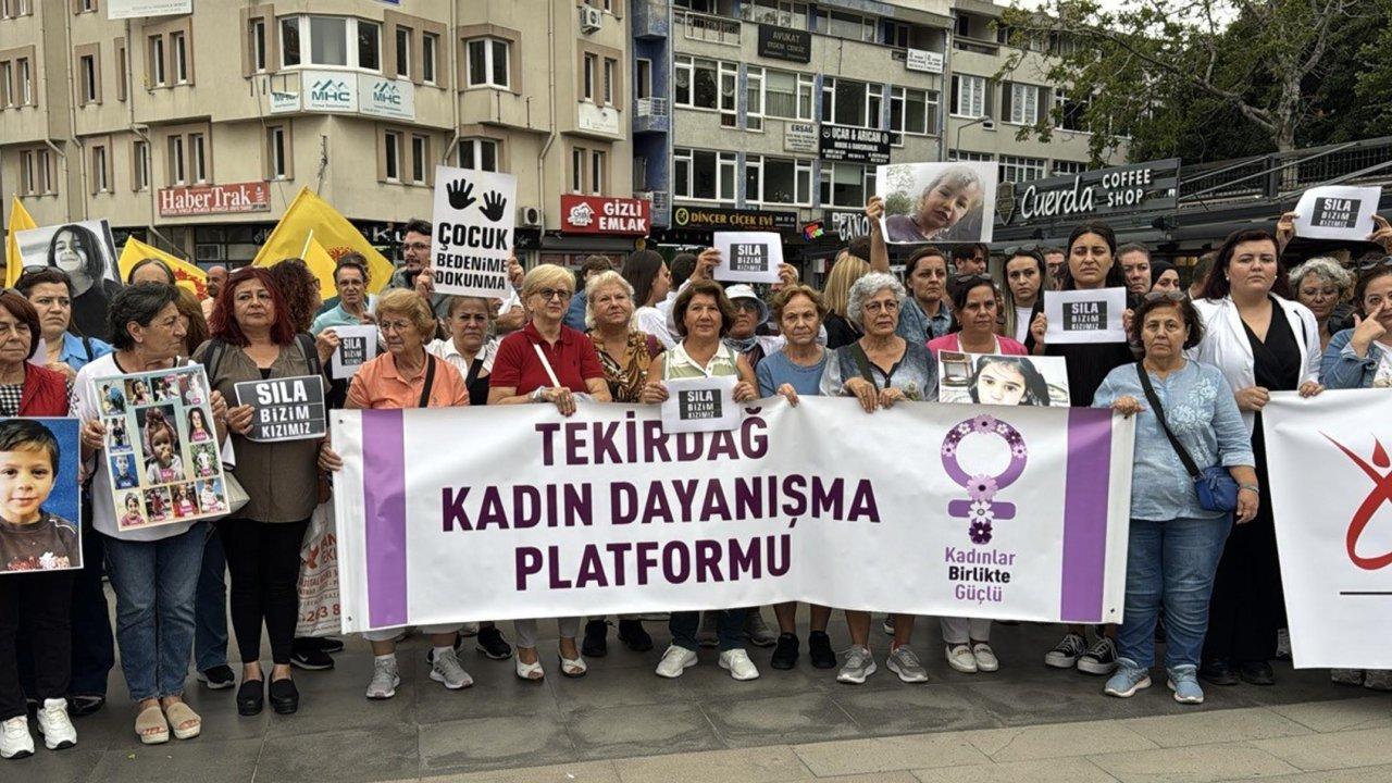 Tekirdağlı kadınlar Narin için toplandı, kız çocuklarına uygulanan saldırıları protesto etti