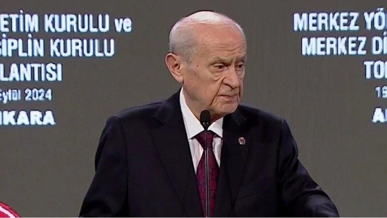 Devlet Bahçeli: Anayasa'nın ilk 4 maddesine şaşı bakanlar bizim için yok hükmündedir