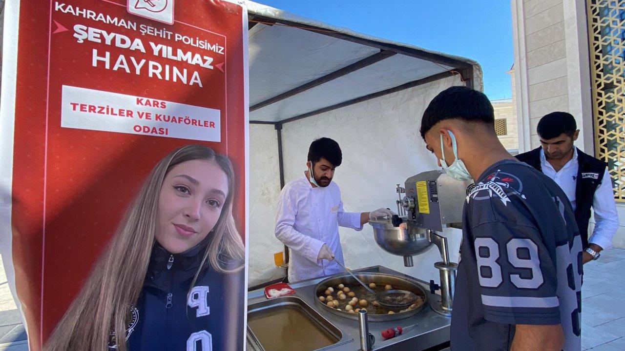 Kars'ta şehit polis Şeyda Yılmaz için lokma döktürdüler