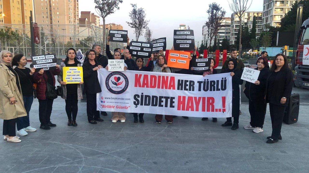 Beylikdüzü Komşular Derneği'nden kadına şiddet ve çocuk istismarına tepki!