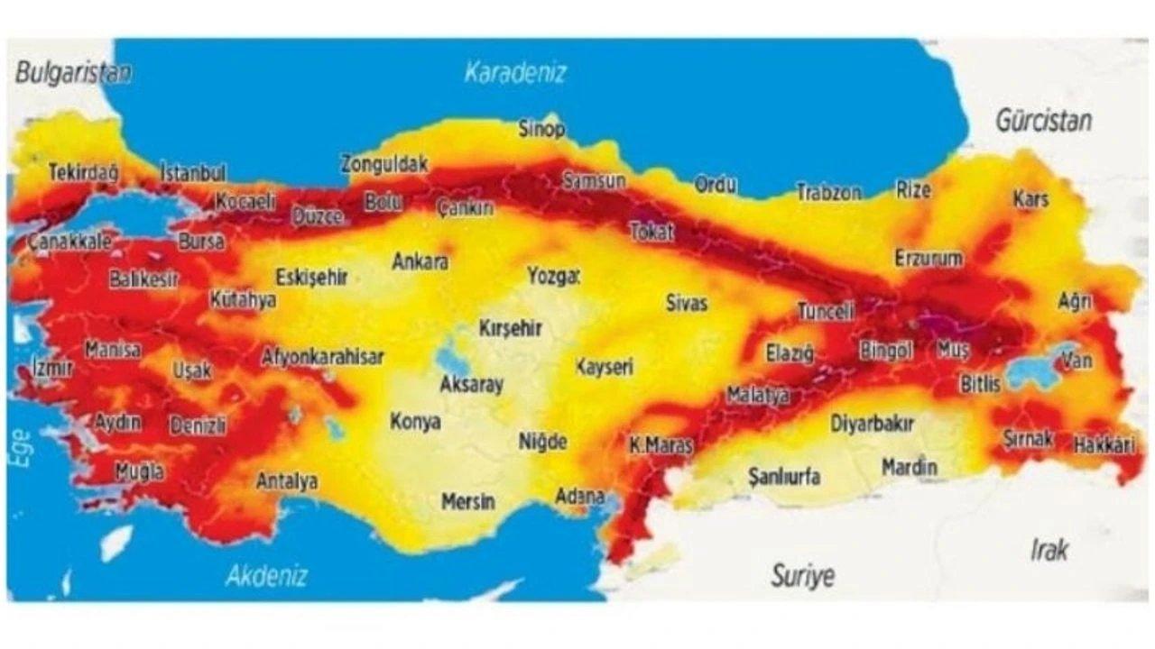 Evimin altından fay hattı geçiyor mu? Türkiye Diri Fay Hattı Haritası 2024