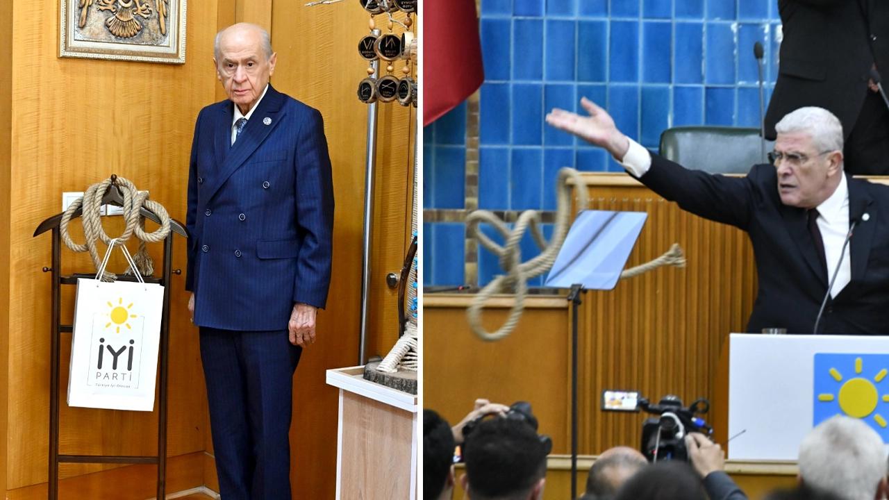 İYİ Parti lideri Dervişoğlu'nun fırlattığı idam ipi Devlet Bahçeli'ye gönderildi