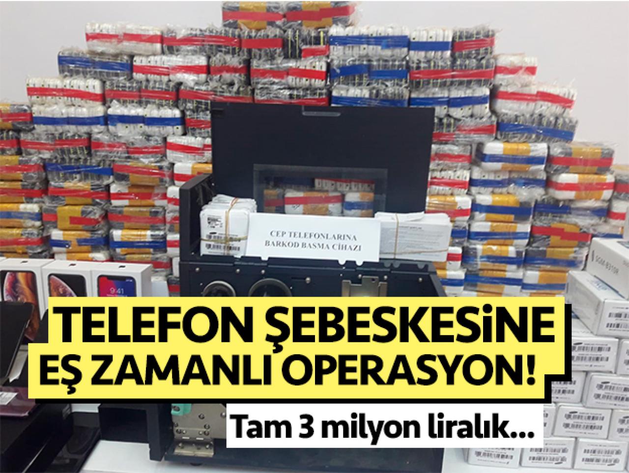 Telefon şebekesine eşzamanlı operasyon