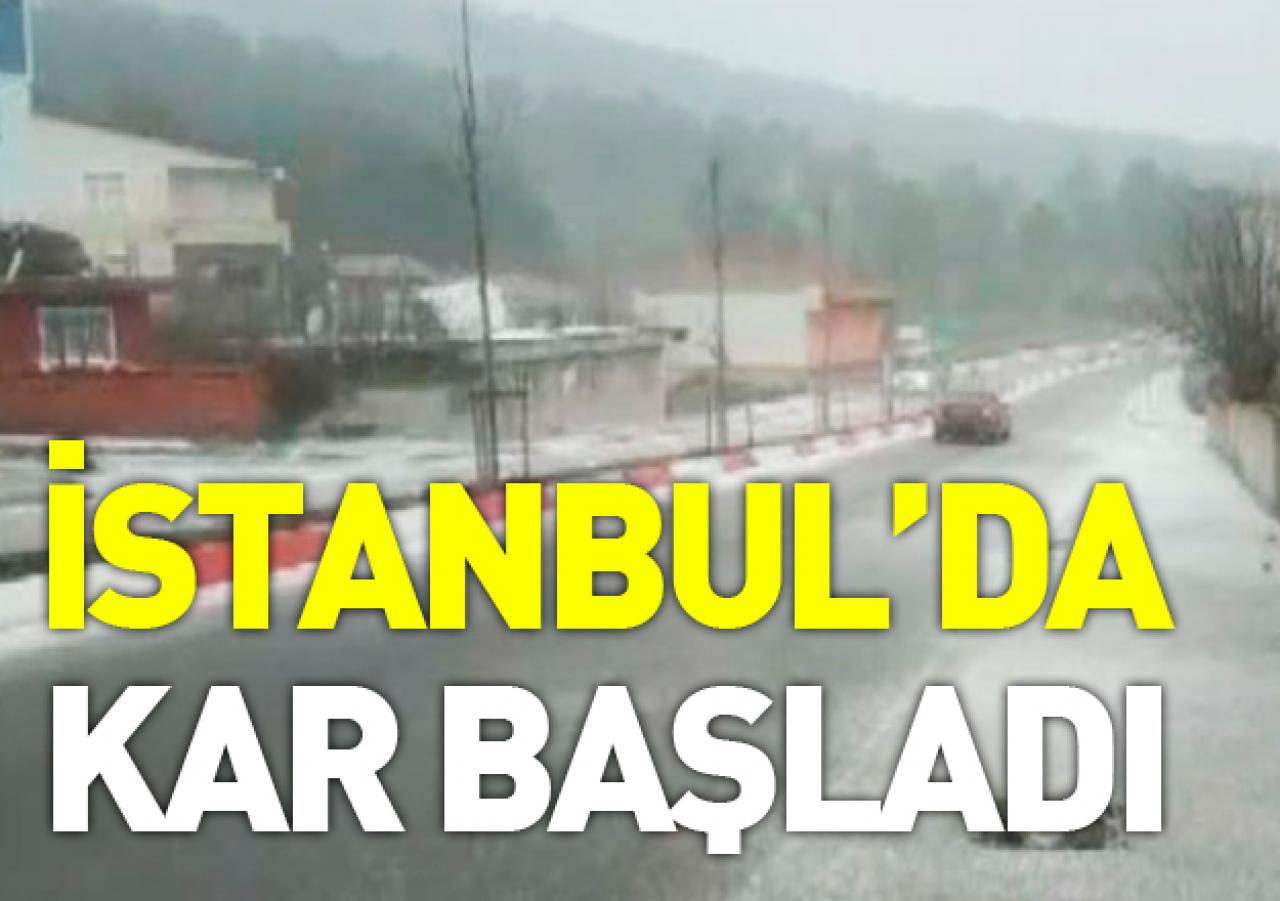 İstanbul'da kar başladı