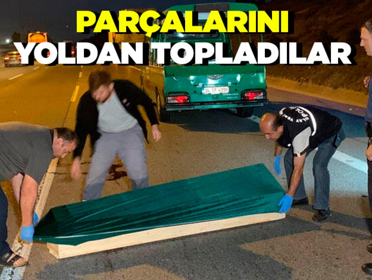 TEM Otoyolu'nda feci ölüm! Yoldan parçalarını topladılar