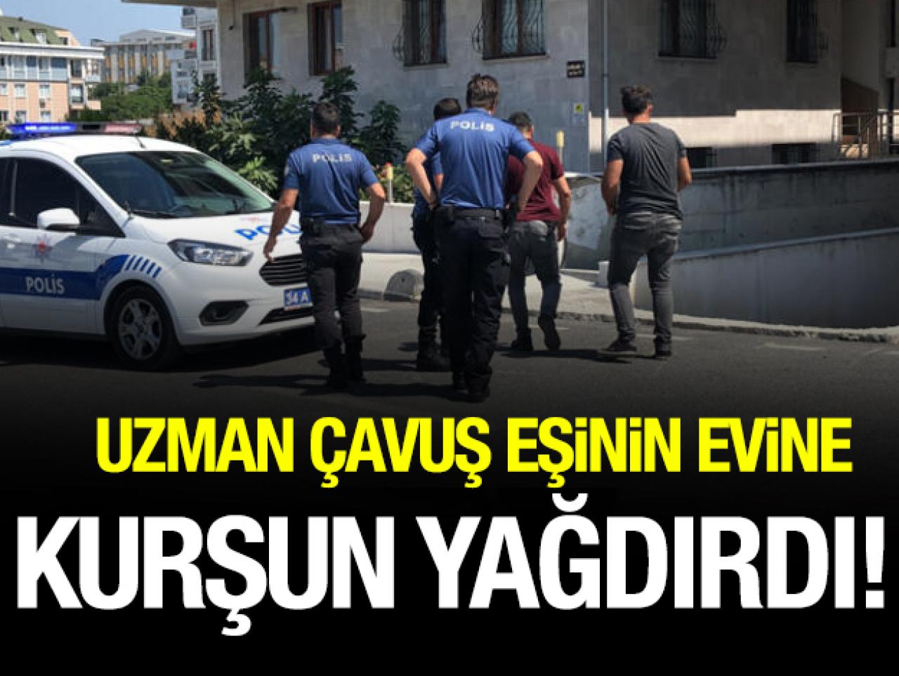 Uzman çavuş boşanmak isteyen eşinin evine kurşun yağdırdı