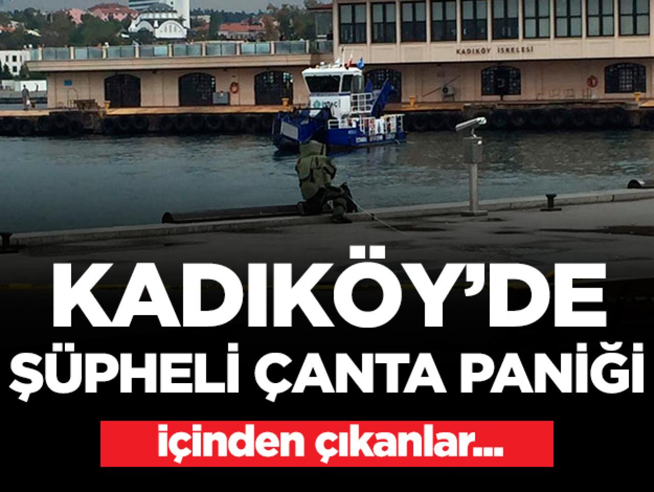 Kadıköy'de şüpheli çanta paniği